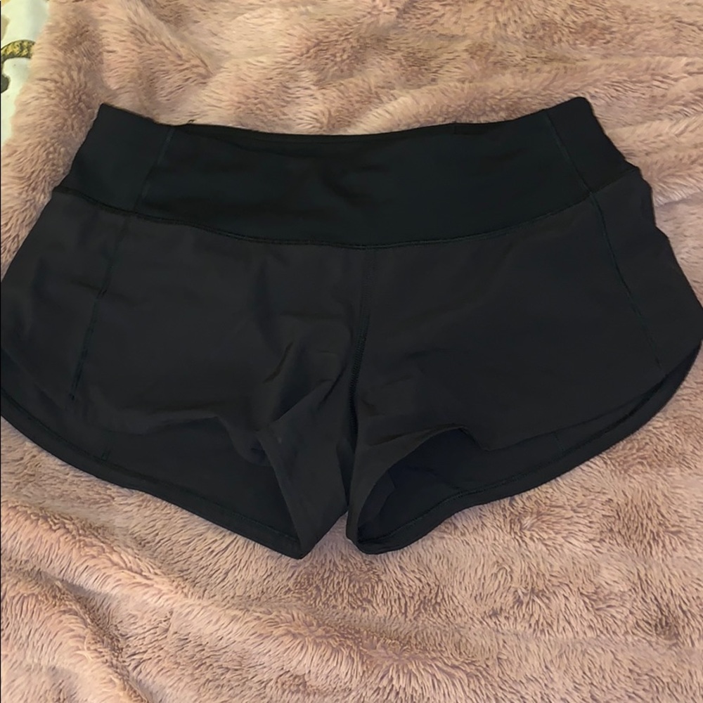 Lululemon Black Speed Up Shorts